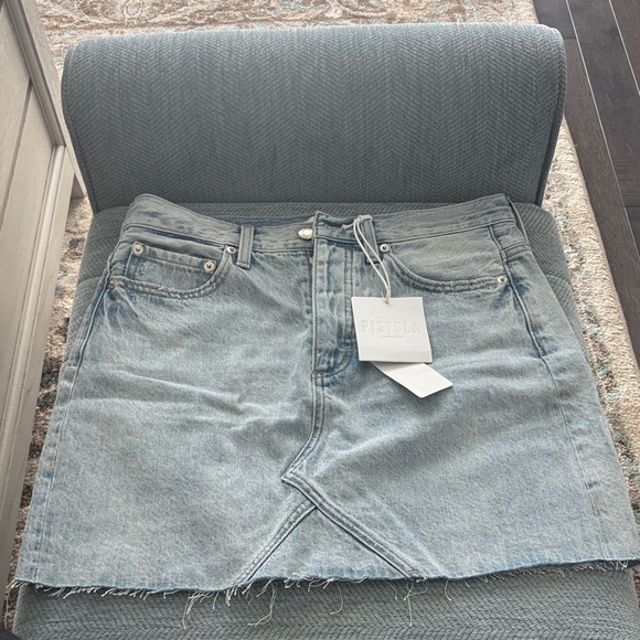 Pistola Light Blue Denim Mini Skirt